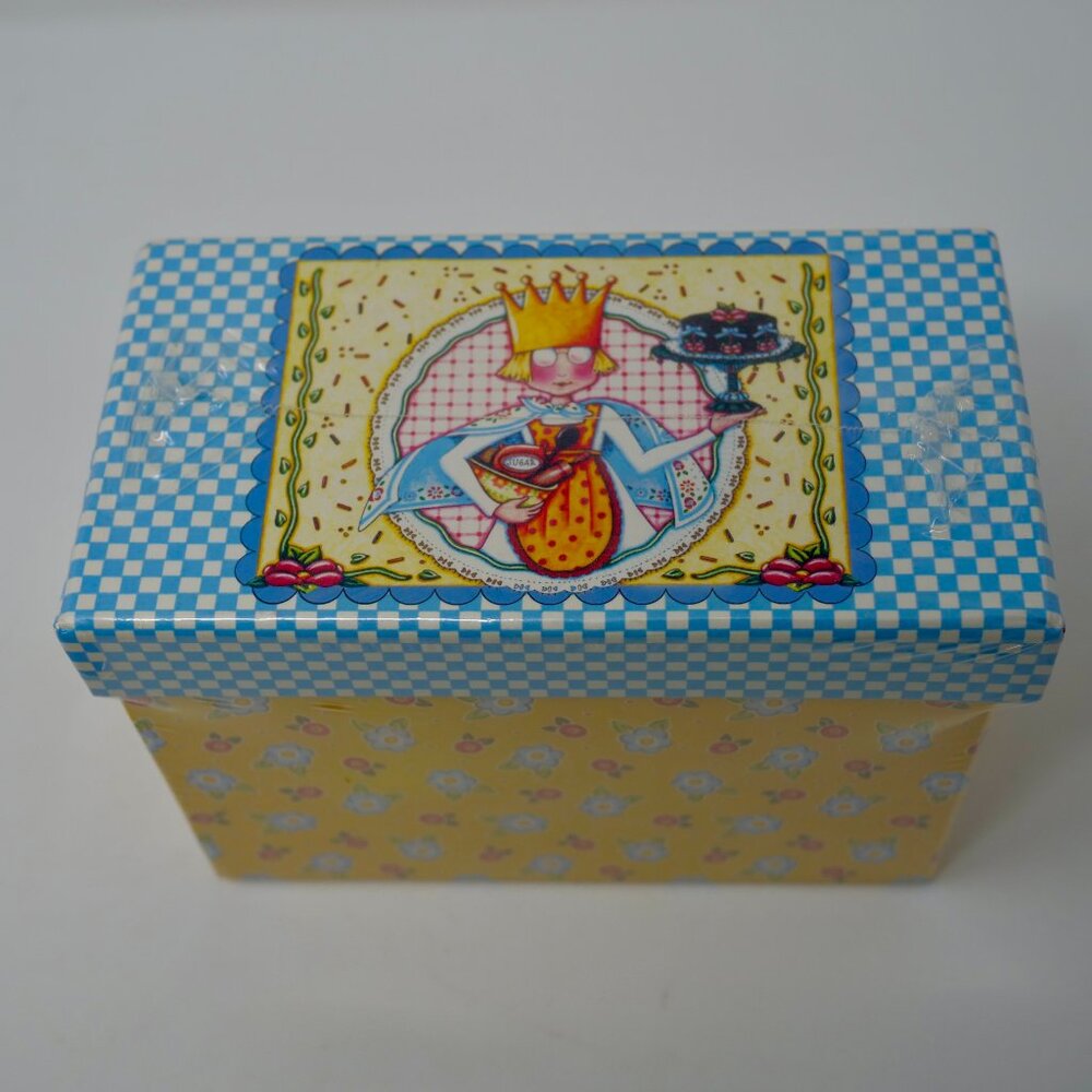 NEW Mary Engelbreit QUEEN OF EVERYTHING 2009 Recipe Box 8 Tabbed Dividers Floral